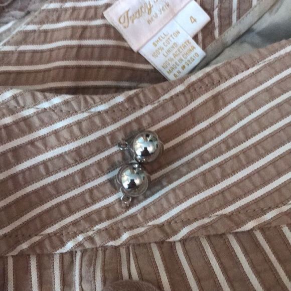 Anthropologie Tracy Reese brown stripped pants - Picture 5 of 8